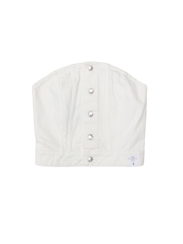 TWILL STRAPLESS TOP-ツイルストラップレストップ-HYKE（ハイク）通販