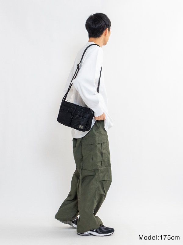 TANKER SLING BAG W zip-タンカースリングバッグダブルジップ-PORTER