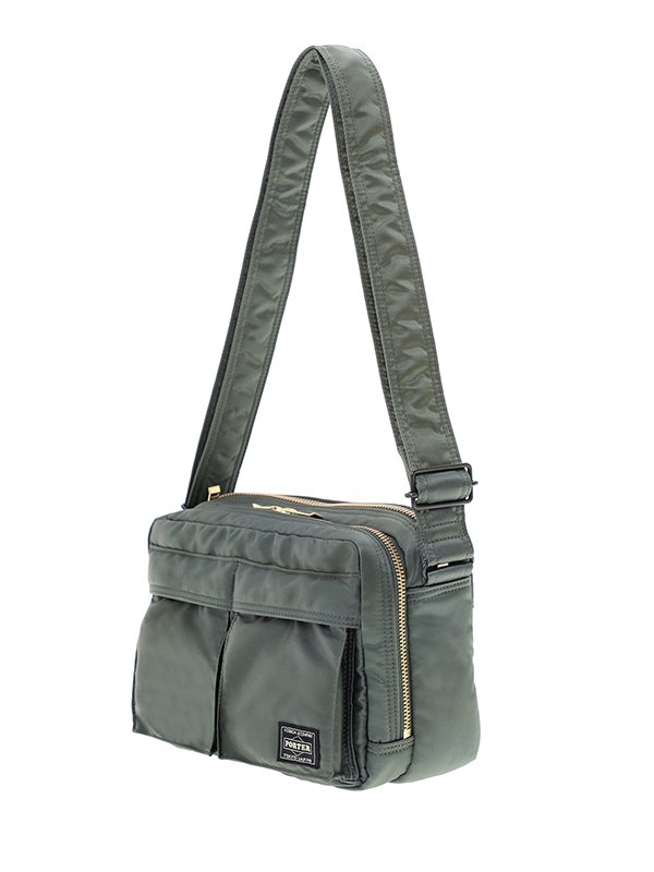 TANKER SLING BAG W zip-タンカースリングバッグダブルジップ-PORTER