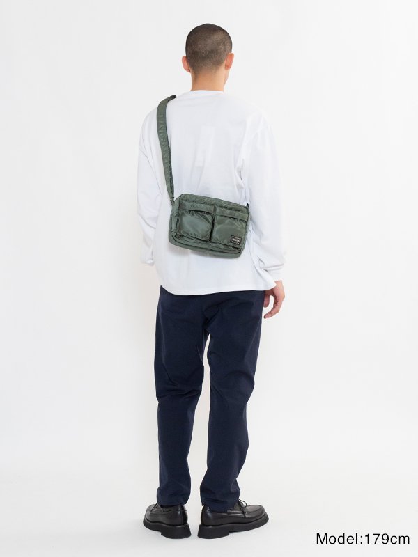 TANKER SLING BAG W zip-タンカースリングバッグダブルジップ-PORTER