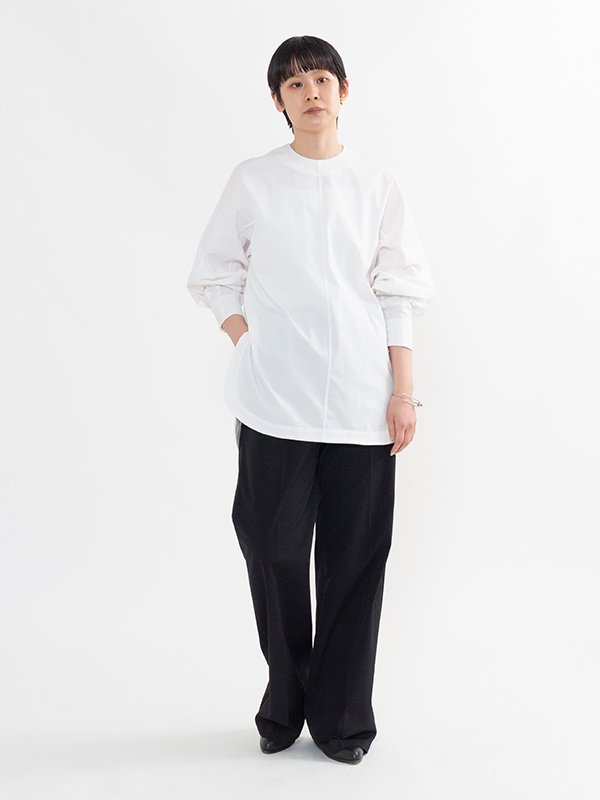 TASLAN TWILL SLEEVELESS TOP-タスランツイルスリーブレストップ-HYKE