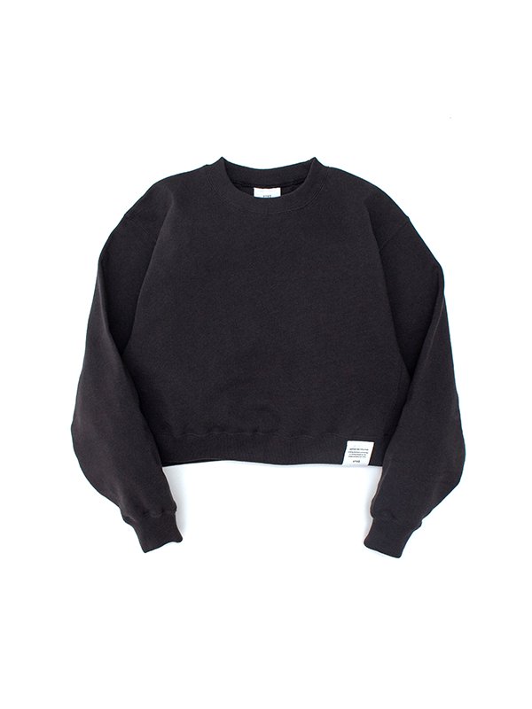 CROPPED SWEAT SHIRT-クロップドスウェットシャツ-HYKE（ハイク