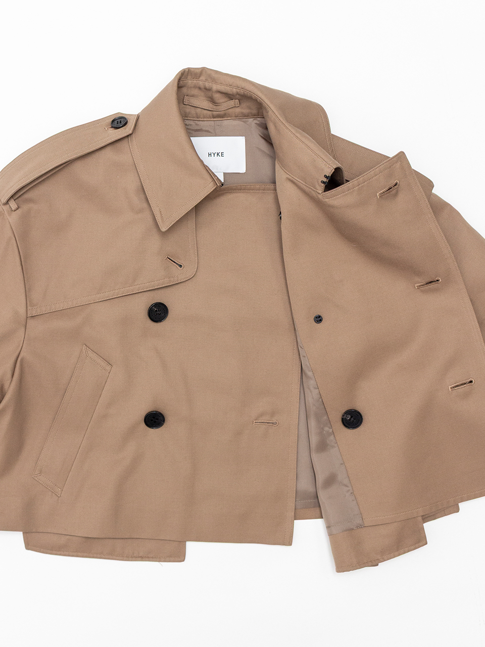 CROPPED TRENCH COAT / BIG FIT-クロップトレンチコート ビッグ