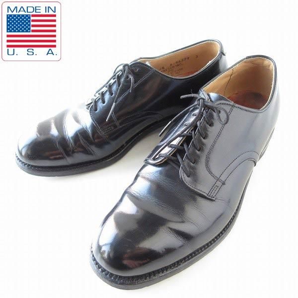 希少 60s USA製 実物 米軍 US NAVY サービスシューズ 黒 6.5R 24.5cm