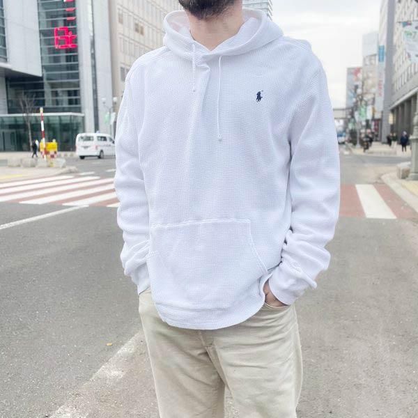POLO ポロ ラルフローレン プルオーバー ワッフル サーマル パーカー