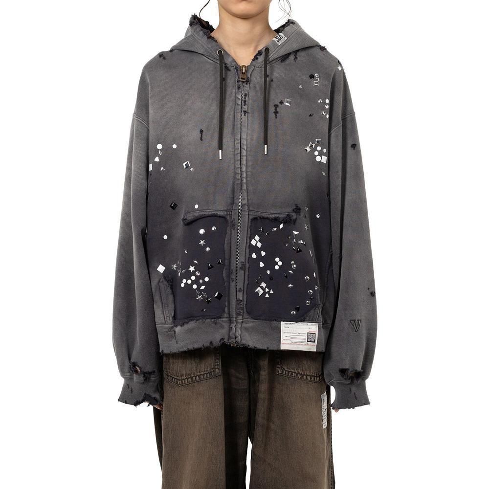 Maison MIHARA YASUHIRO】SUN FADED LIKE EMBELISHED SWEAT PARKA