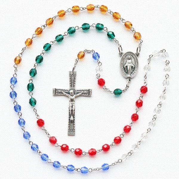 チェコビーズ 五大陸のロザリオ - ロザリオ専門店 ロザリーマリア