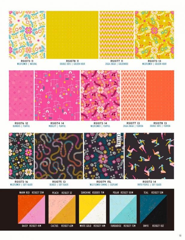 Pivot(ピボット)-RS1077-11 ポップな幾何学柄｜布生地・ファブリック