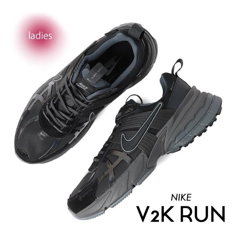 NIKE W V2K RUN GTX BLACK ナイキ ウィメンズ スニーカー ( 黒