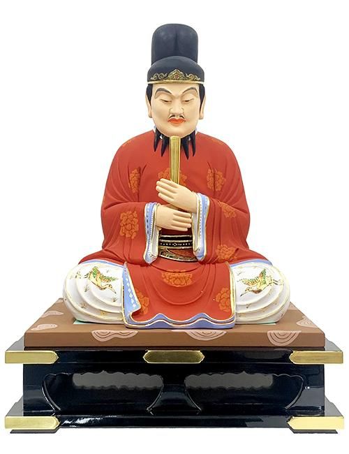 聖徳太子 濃彩切金 総高50m 身丈10寸