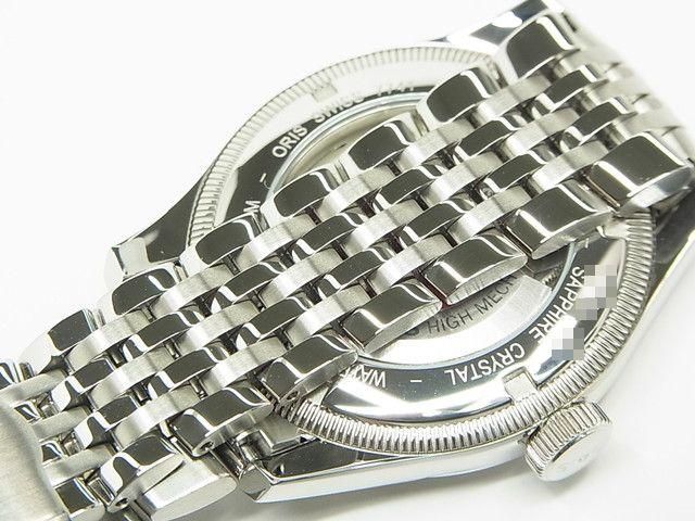 オリス ビッグクラウン ポインターデイト レッドダイヤル ブレス仕様