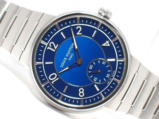 ルイ・ヴィトン タンブール オートマティック スティール ブルー