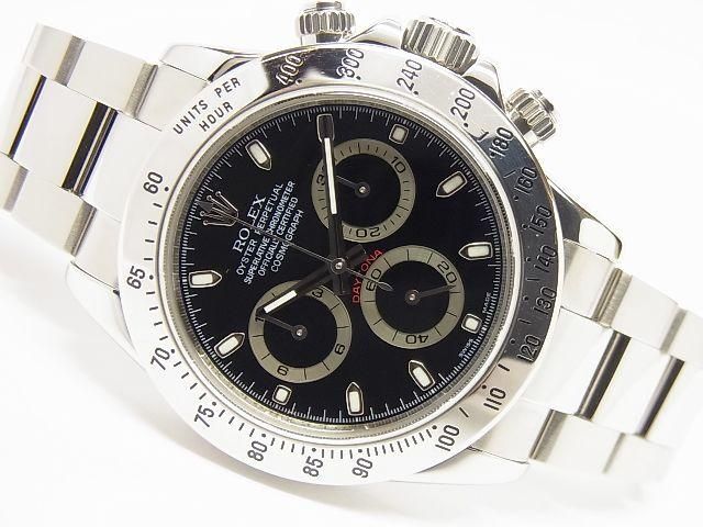 ロレックス デイトナ ステンレス ブラック 116520 Z番 ルーレット