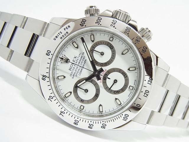 ロレックス デイトナ ステンレス 白 116520 ランダム 正規品 - 腕時計