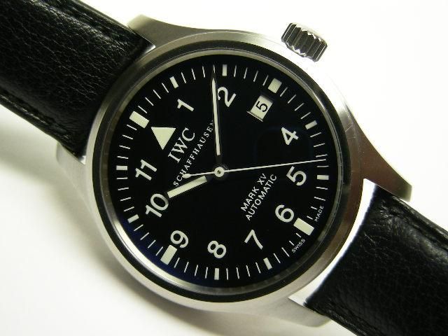 IWC マーク15 黒文字盤 革ベルト仕様 3253－01 - 腕時計専門店THE