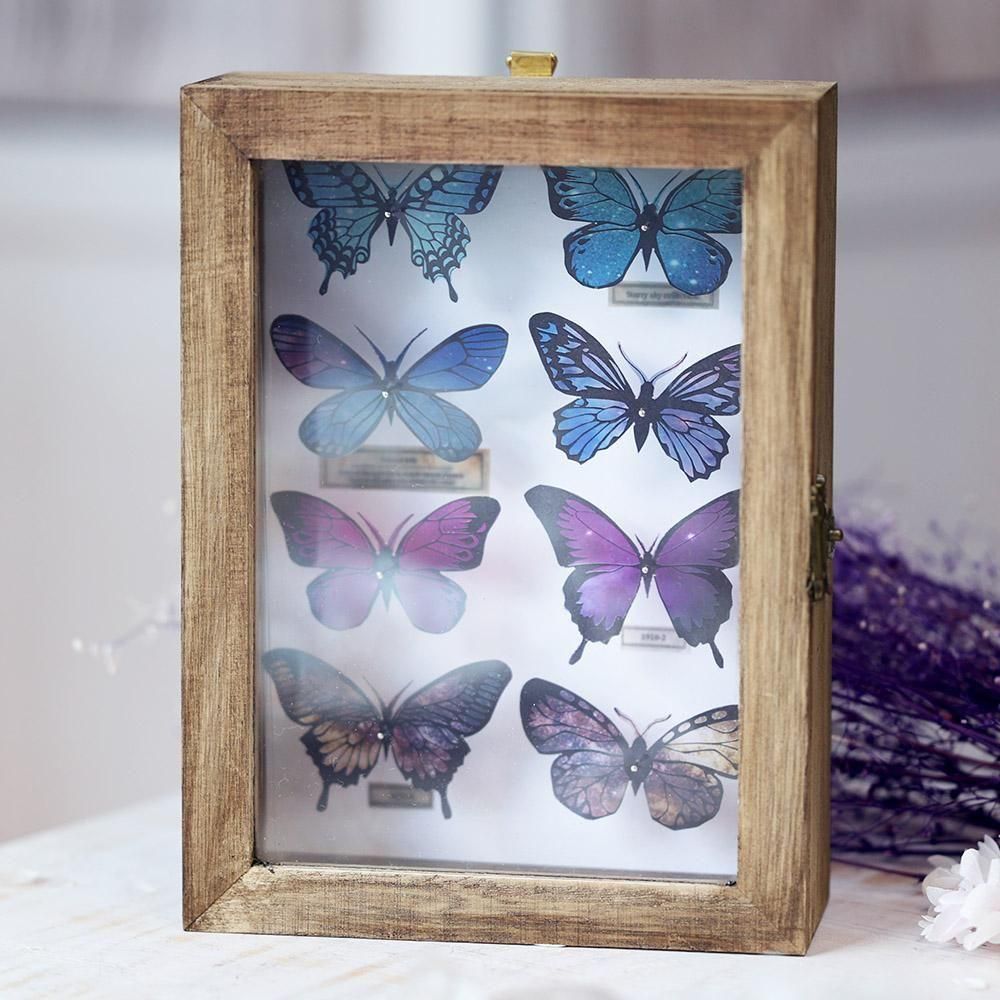 蝶標本箱-星空コレクション-（8匹入り） - 海福雑貨通販部