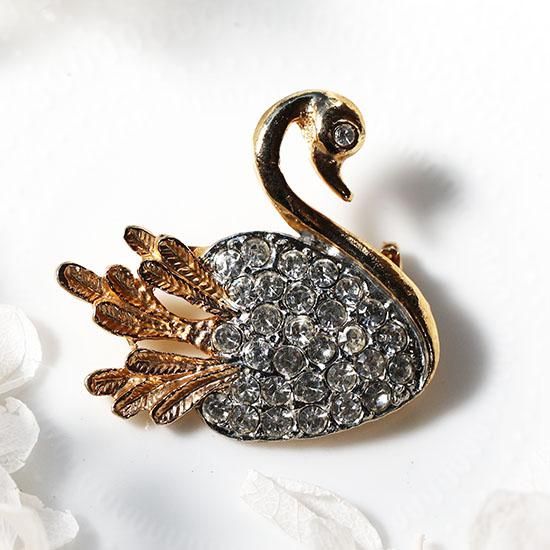 白鳥のブローチ - 海福雑貨通販部