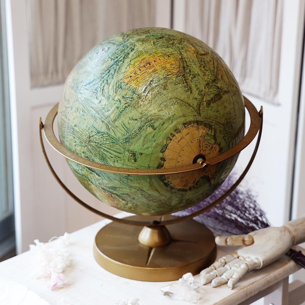 米国製ヴィンテージ地球儀 - 海福雑貨通販部