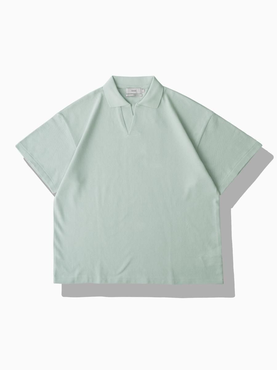 Graphpaper - グラフペーパー / COTTON PIQUE JERSEY S/S SKIPPER POLO