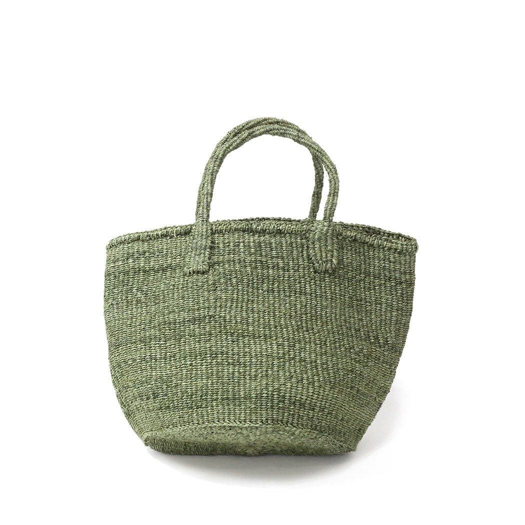 サイザル ラウンド カゴバッグS/ - グリーン - Eight Hundred Ships & Co.