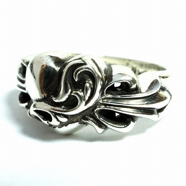 クロムハーツ フローラル ハート シルバー リング / CHROME HEARTS