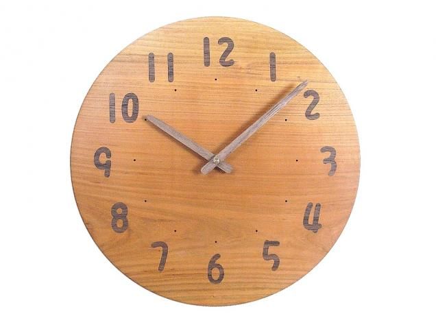 無垢材一枚板の時計 ｜掛け時計の製作・販売【木工房からん】