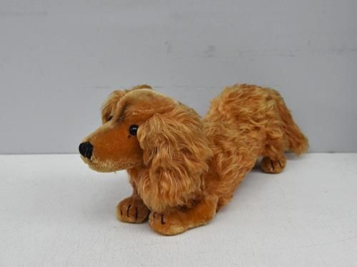 緑園｜東欧雑貨 ドイツ ダックスフントぬいぐるみ（赤茶）