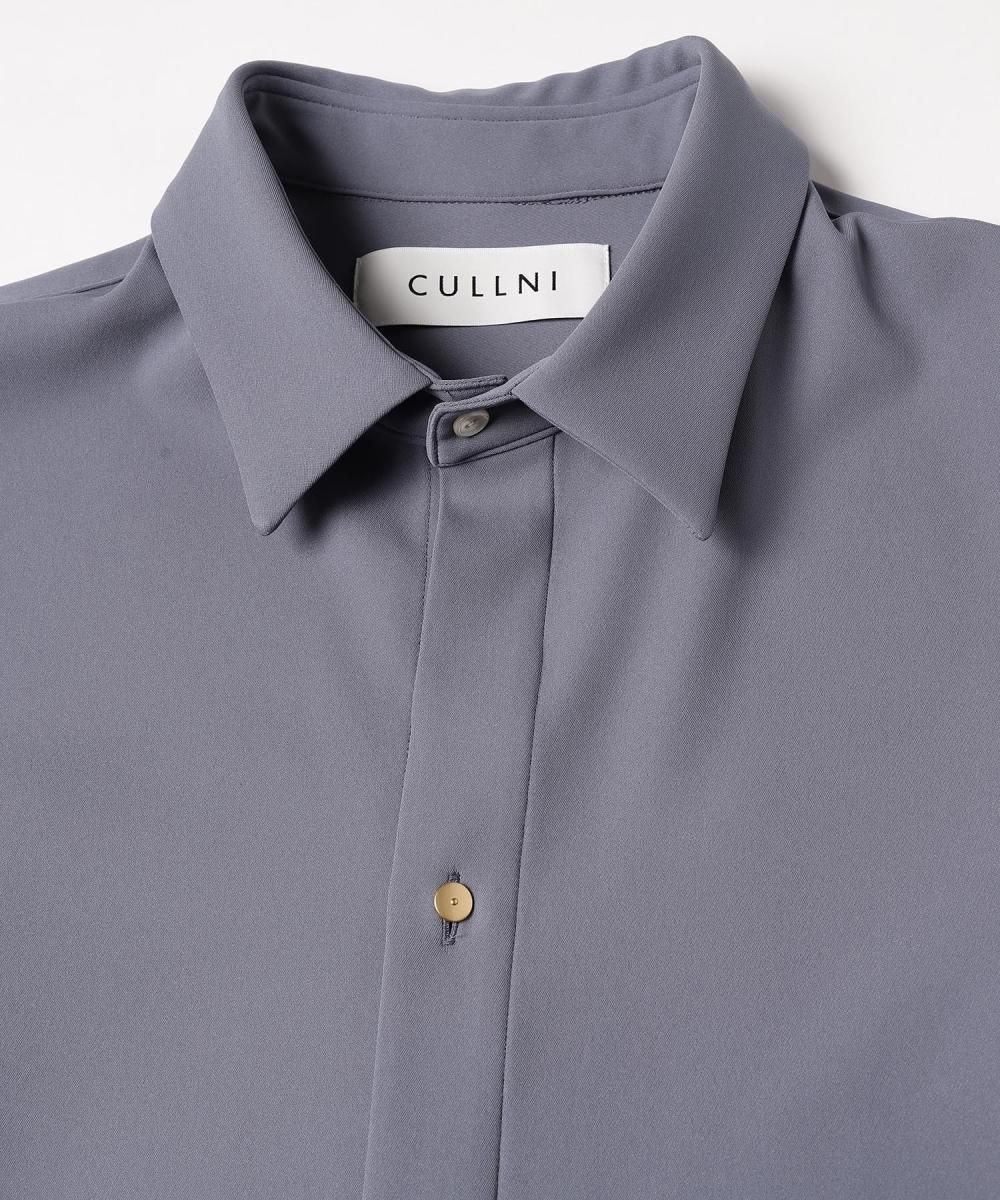 CULLNI [クルニ] Double Satin Bow Tie Short Sleeve Shirt ＜ボウタイ