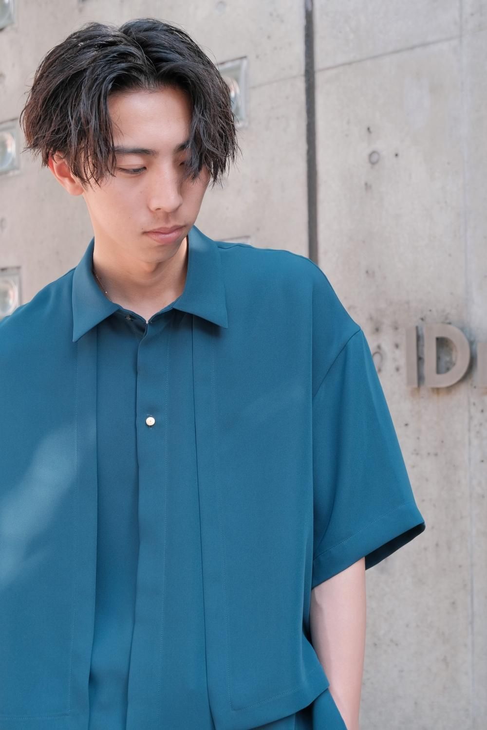 CULLNI [クルニ] Layered Front Short Sleeve Shirt ＜レイヤード