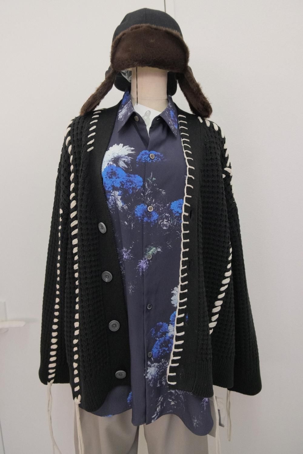 MAISON SPECIAL [メゾンスペシャル] Oni-Waffle Crazy Stitch Knit