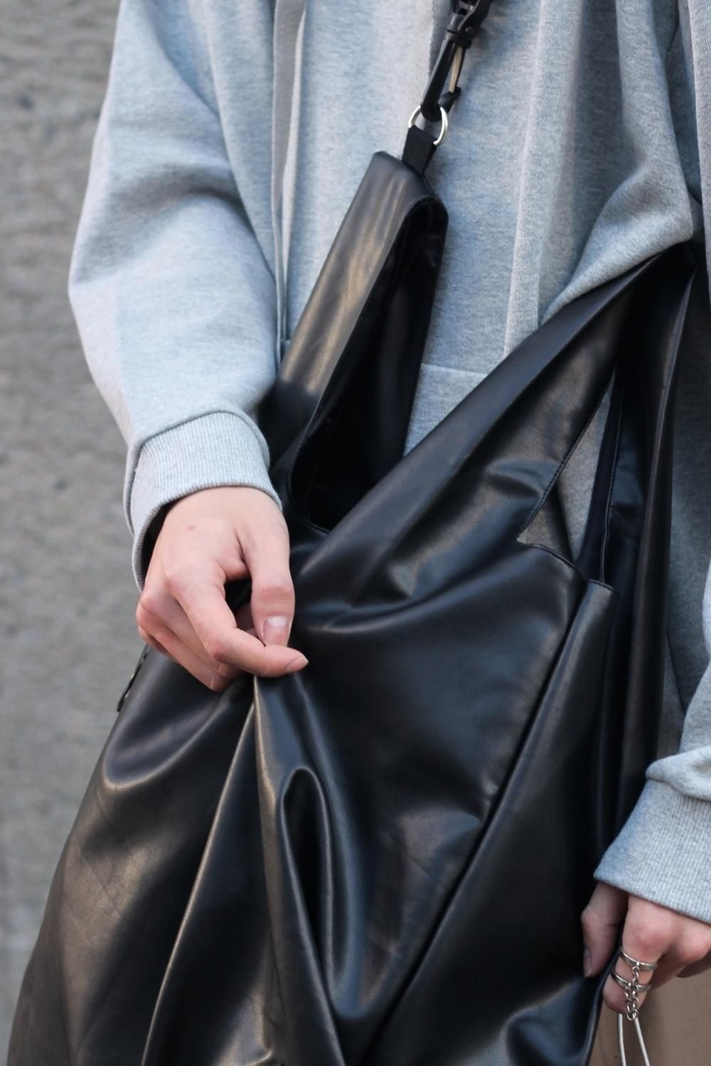 WIZZARD ウィザード LEATHER MARKET BAG レザーマーケットバッグ ブラック