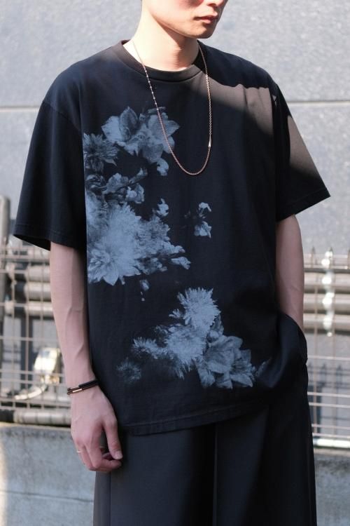LAD MUSICIAN [ラッドミュージシャン] BIG T-SHIRT -Drawing flowers
