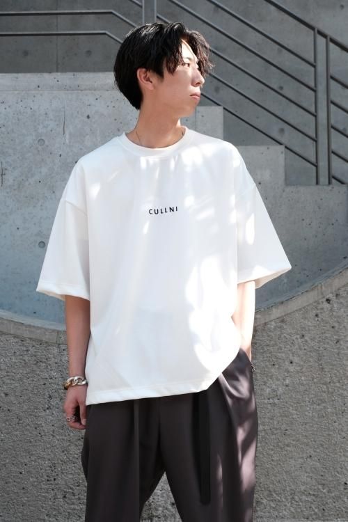 CULLNI [クルニ] Logo Embroidery Pullover ＜刺繍ロゴTシャツ