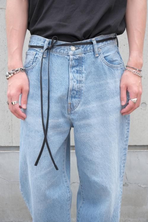 N.HOOLYWOOD/エヌハリウッド LEATHER CORD BELT/ロングレザーベルト