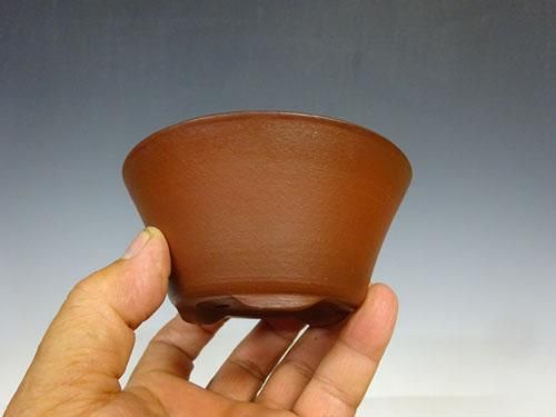 中国朱泥丸鉢【 30 A ― 0 7 0 】 - 小品盆栽専門店 湘風園オンライン