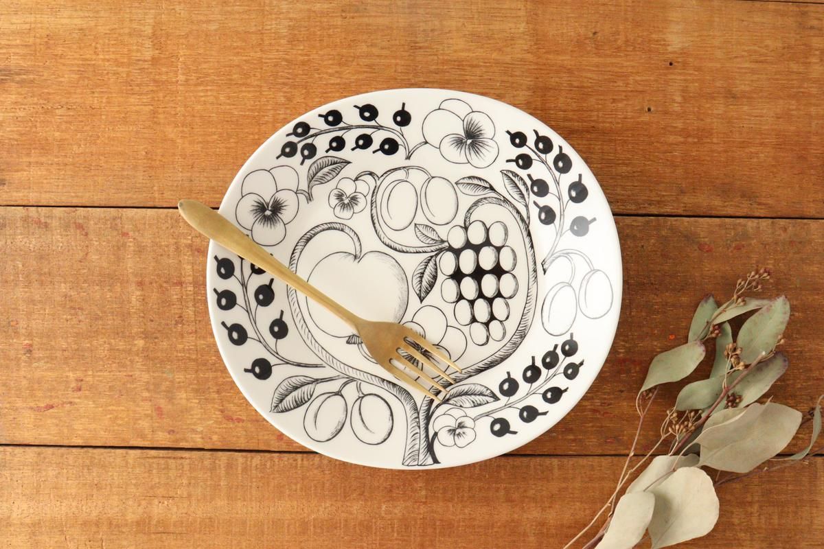 アラビア｜パラティッシ｜オーバルプレート｜25cm｜ブラック｜磁器