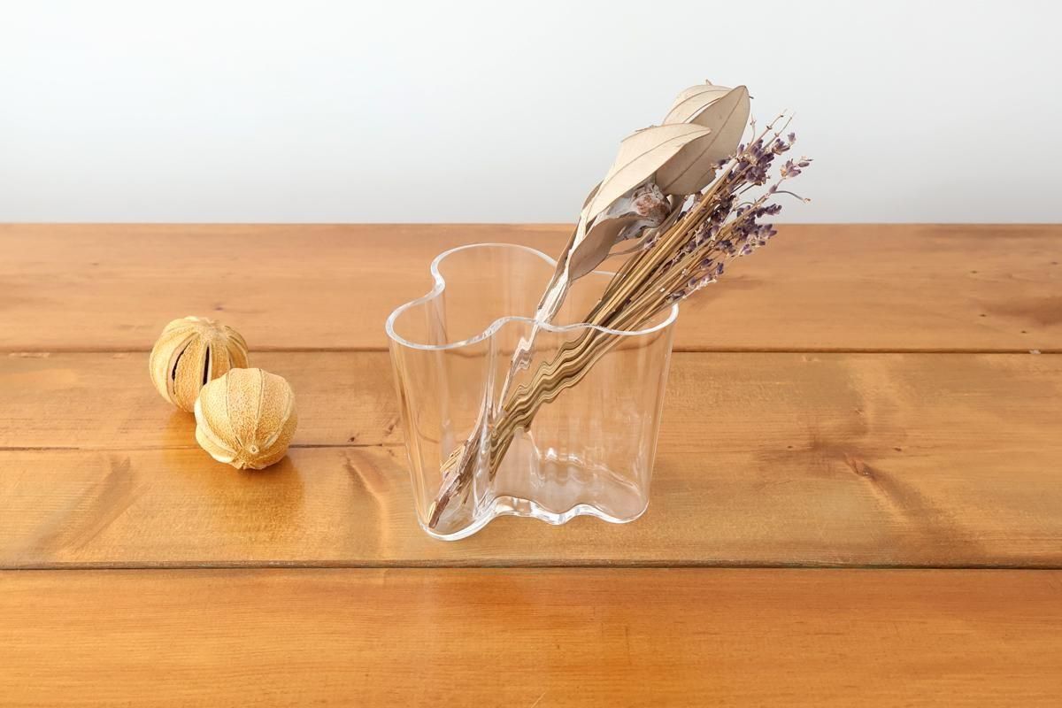 イッタラ｜アルヴァ・アアルト｜ベース｜95mm｜クリア｜ガラス