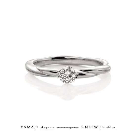 PLUMERIA/プルメリア』プラチナ950 エンゲージリング(婚約指輪) 送料