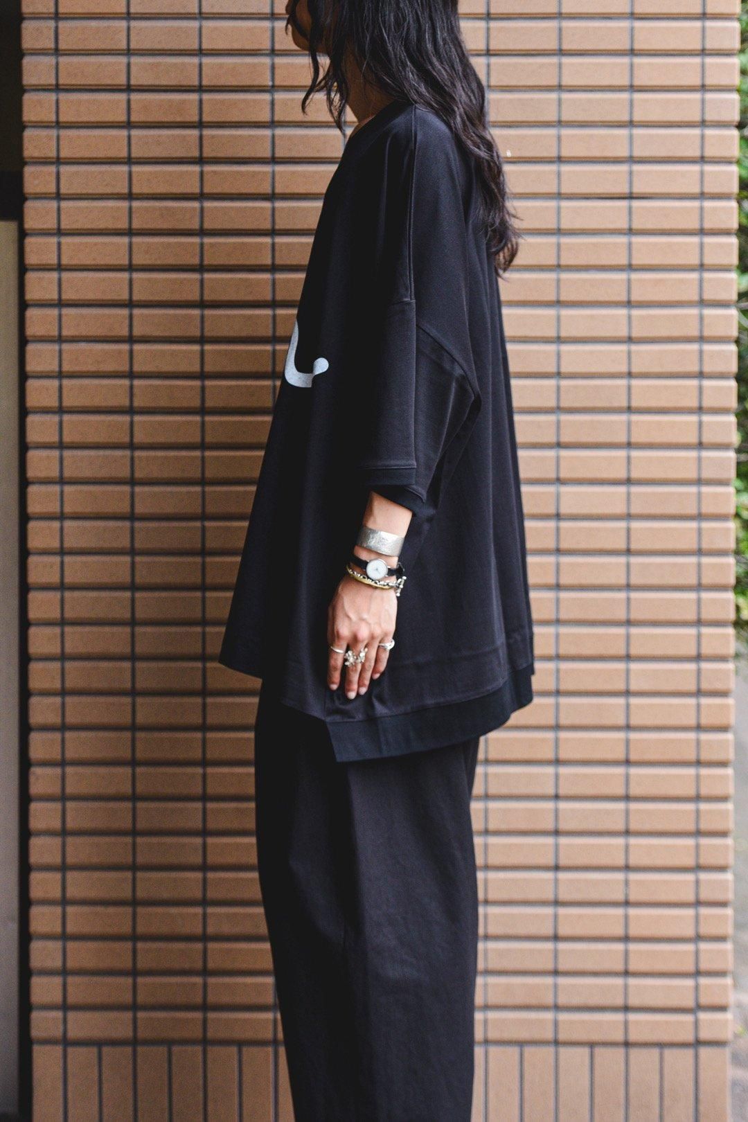 My Beautiful Landlet MBLプリントフリーサイズT Black - BISHOOL