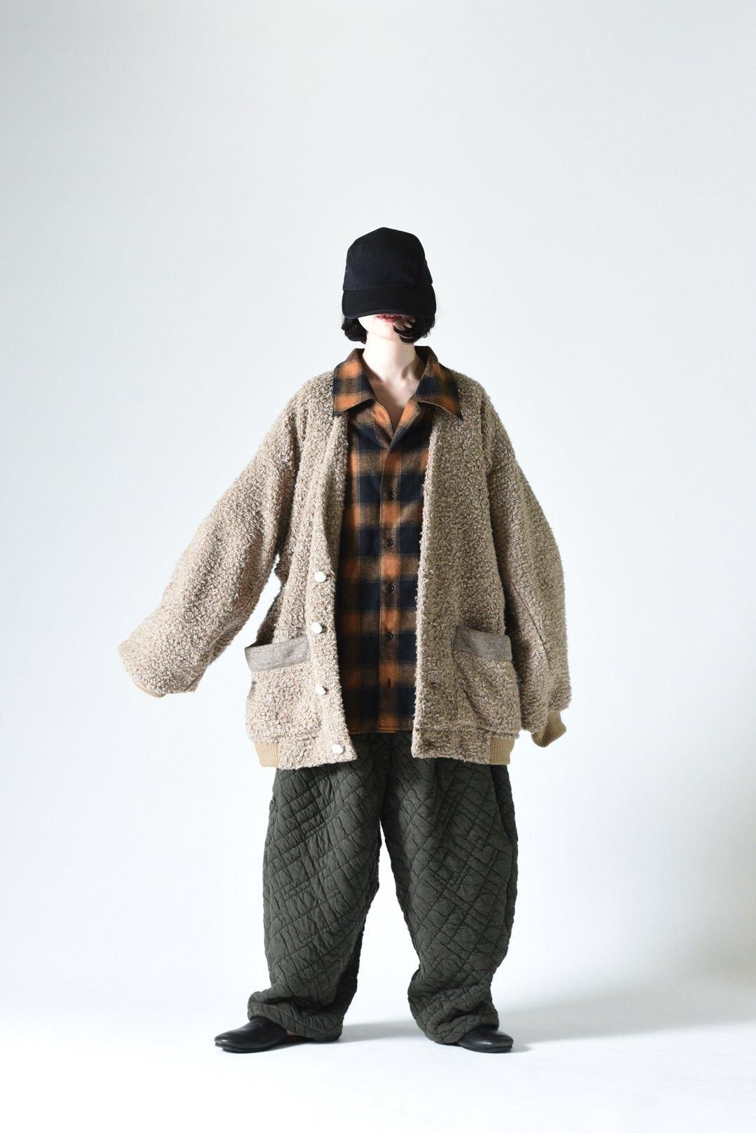 My Beautiful Landlet FAUX ALPACA ビッグカーディガン Beige