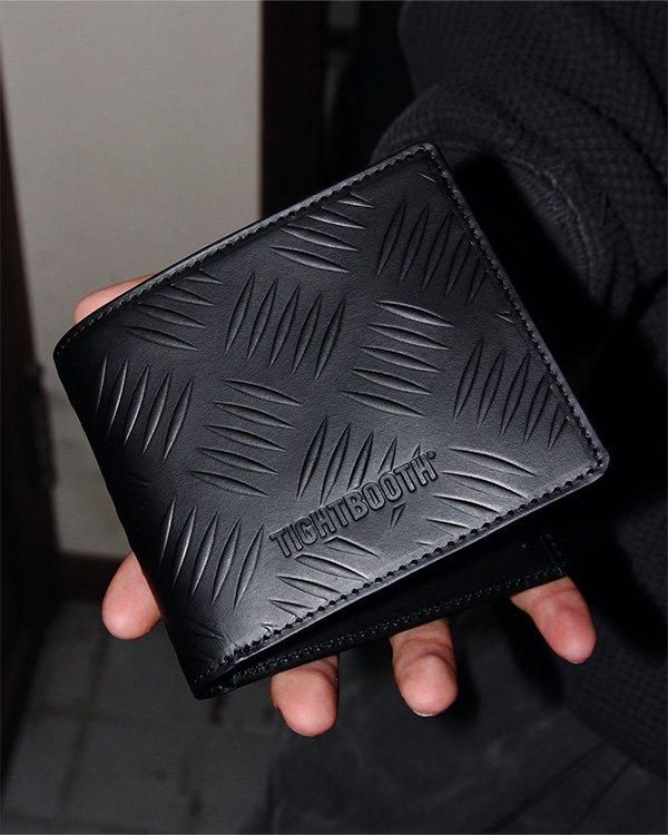 TIGHTBOOTH / CHECKER PLATE LEATHER BIFOLD WALLET