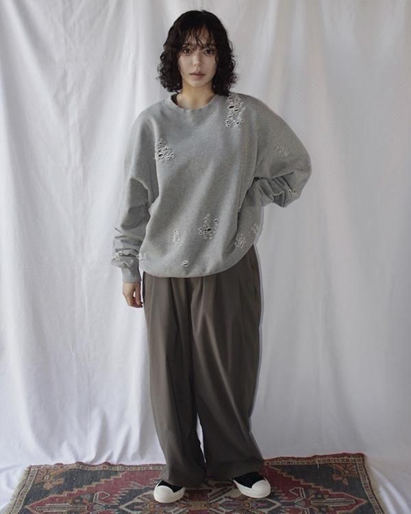 TIGHTBOOTH x DELUXE / DAMAGE CREW SWEAT - birnest