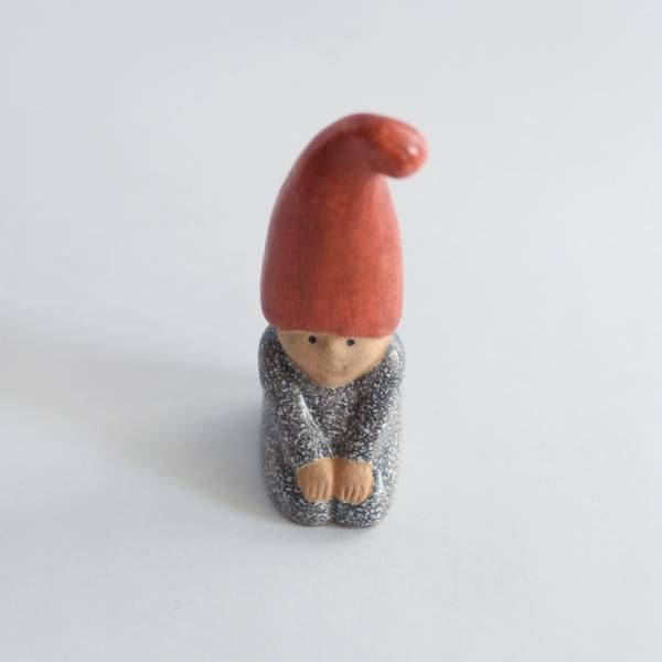 Lisa Larson(リサラーソン) オブジェKNEEING TOMTE おすわりトムテ
