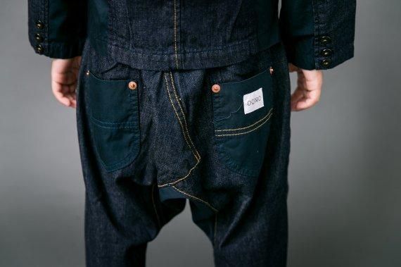 OQNO,オクノ,サルエルデニム,キッズ,デニムパンツ,タックパンツ