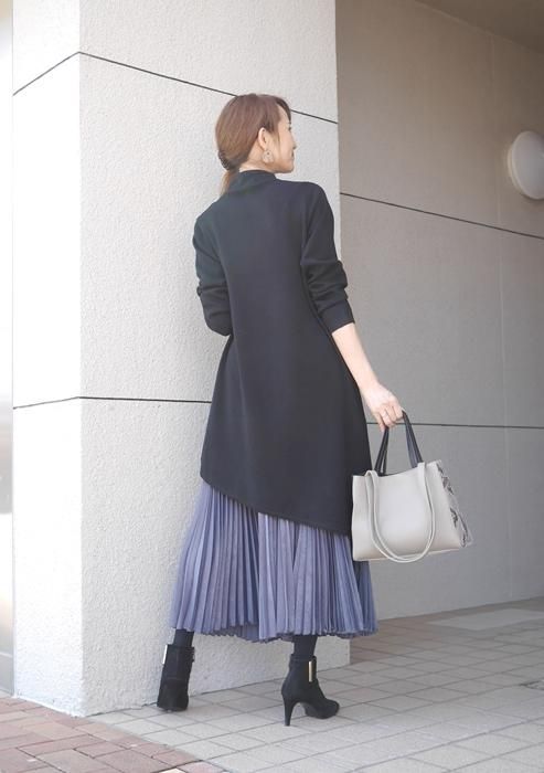 Priority(プライオリティ)プリーツガウチョパンツ・ベロア