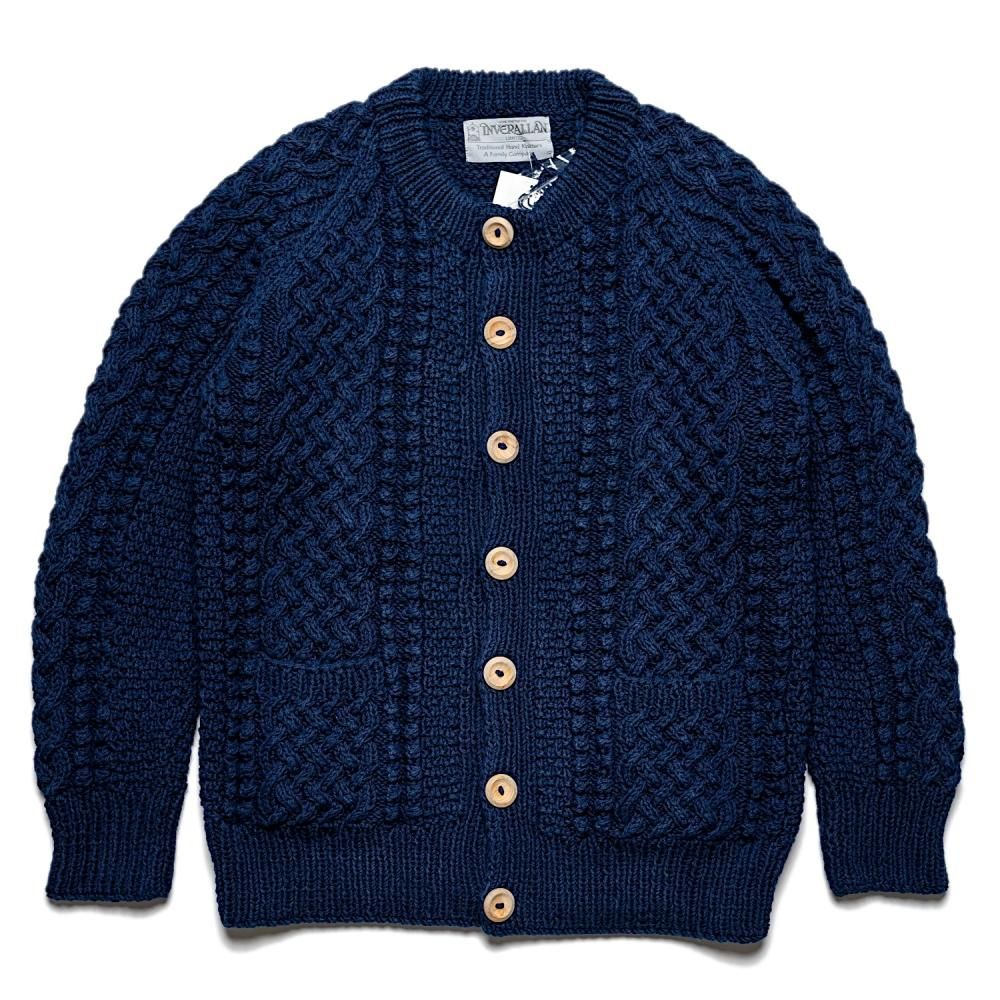 INVERALLAN インバーアラン 4Aカーディガン インディゴ