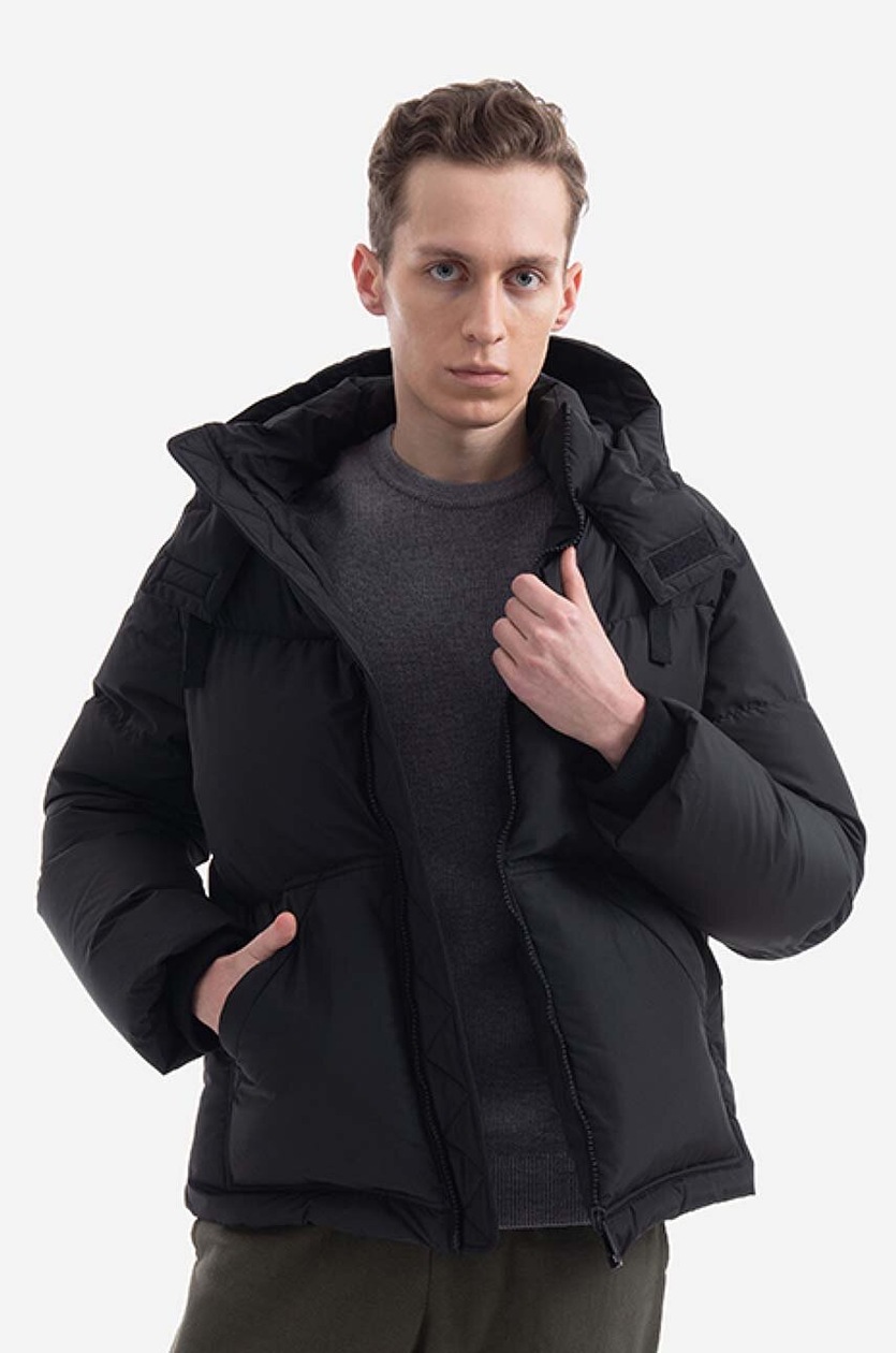 A.P.C. jacket Doudoune Ugo men's black color at PRM US