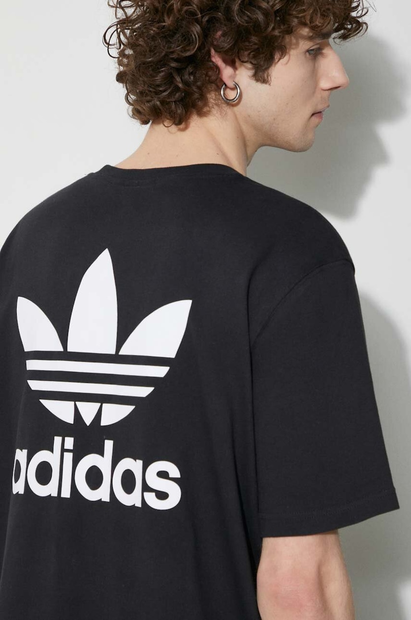 adidas Originals cotton t-shirt black color at PRM US