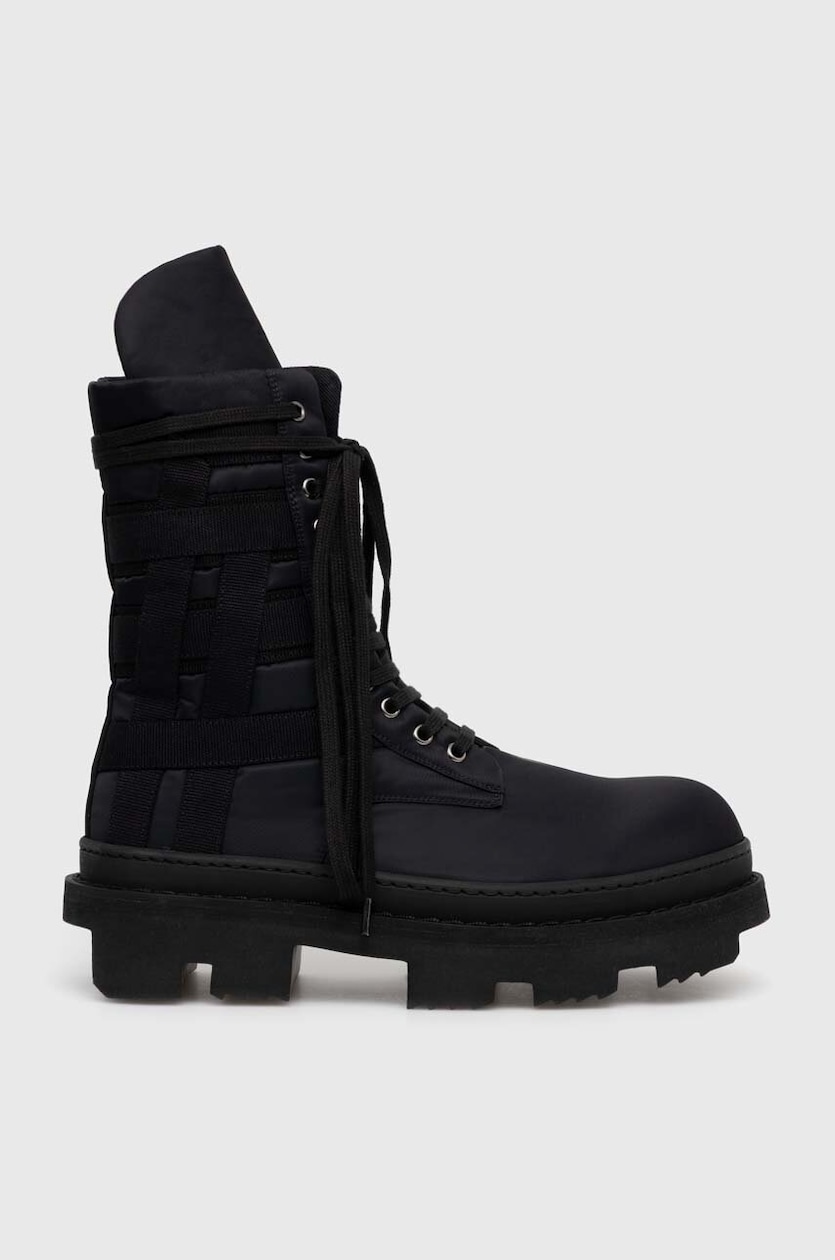 Rick Owens shoes Woven Padded Boots Army Megatooth Ankle Boot