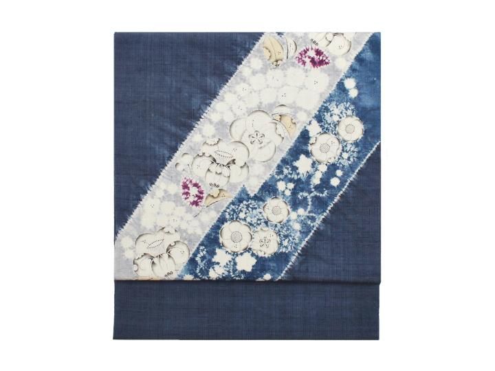 M*様 辻ヶ花♥訳あり格安スタート♥紬♥名古屋帯♥辻が花♥落款作家物